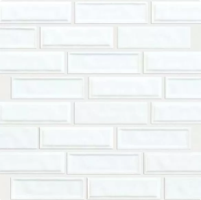 White Random Linear - ceramic tile